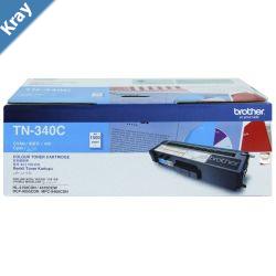 Brother TN340C Colour Laser Toner  Standard Yield Cyan HL4150CDN4570CDW DCP9055CDN MFC9460CDN9970CDW  1500 pages