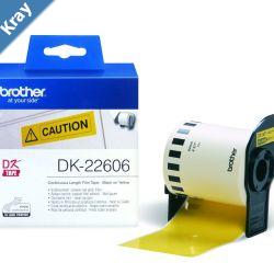Brother YellowConti Film Roll 62mmX15.24m Continuous QLprts