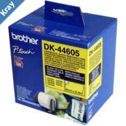 Brother Yellow 62mmx30.48m Roll PTouch QL500550650TD