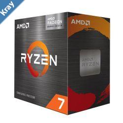 AMD Ryzen 7 5700G AM4 CPU 8Core16 Threads Max Freq 4.6GHz 20MB Cache 65W Vega GFX  Wraith Cooler RYZEN5000AMDCPU