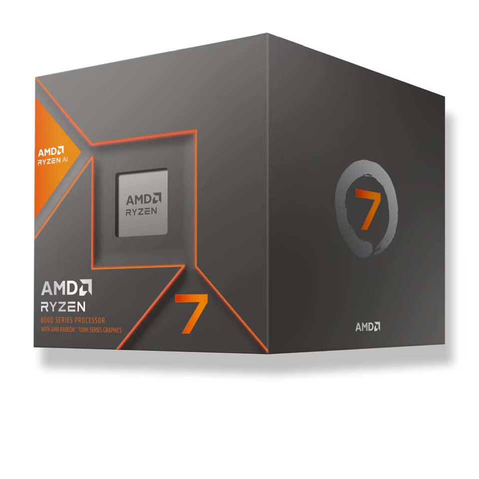 AMD Ryzen 7 8700G 8 Cores16Threads 65 watts Max Freq 5.150Ghz 24MB Cache Wraith Spire Cooler Radeon Graphics