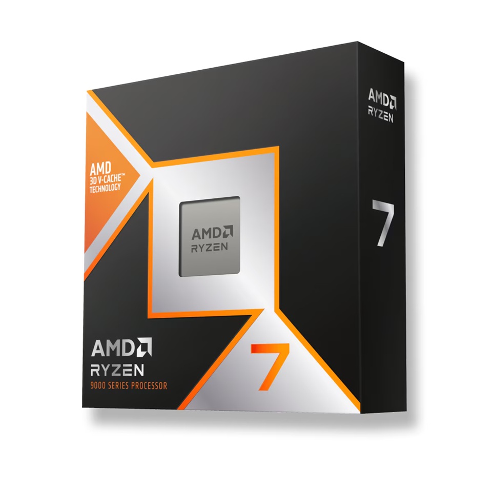 AMD Ryzen 7 9800X3D CPU 8 Core  16 Thread  96MB Cache  AM5 Socket  120W TDP  AMD Radeon Graphics 