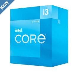 Intel i312100 CPU 3.3GHz 4.3GHz Turbo 12th Gen LGA1700 4Cores 8Threads 8MB 65W UHD Graphic 730 Retail Box Alder Lake