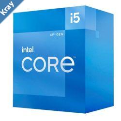 Intel i5 12400 CPU 2.5GHz 4.4GHz Turbo 12th Gen LGA1700 6Cores 12Threads 18MB 65W UHD Graphic 730 Unlocked Retail Box Alder Lake