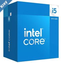 Intel i5 14400 CPU 3.5GHz 4.7GHz Turbo 14th Gen LGA1700 10Cores 16Threads 29.5MB 65W UHD Graphics 730 Retail Raptor Lake with Fan