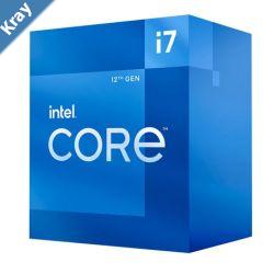 Intel i7 12700 CPU 3.6GHz 4.9GHz Turbo 12th Gen LGA1700 12Cores 20Threads 25MB 65W UHD Graphic 770 Unlocked Retail Box Alder Lake with fan