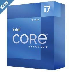 Intel i7 12700K CPU 3.6GHz 5.0GHz Turbo 12th Gen LGA1700 12Cores 20Threads 25MB 125W UHD Graphic 770 Unlocked Retail Box Alder Lake no Fan
