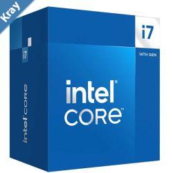 Intel i7 14700 CPU 4.2GHz 5.4GHz Turbo 14th Gen LGA1700 20Cores 28Threads 61MB 65W UHD Graphics 770 Retail Raptor Lake with Fan