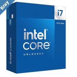 Intel i7 14700K CPU 4.3GHz 5.6GHz Turbo 14th Gen LGA1700 20Cores 28Threads 33MB 125W UHD Graphic 770 Unlocked Retail Raptor Lake no Fan