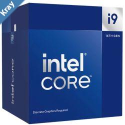 Intel i9 14900F CPU 4.3GHz 5.8GHz Turbo 14th Gen LGA1700 24Cores 32Threads 68MB 65W Graphics Card Required Retail Raptor Lake with Fan