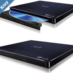 LG BP50NB40 8x Ultra Slim Portable External USB BluRay Drive Burner  M Disc Silent Play 3D Jamless Play