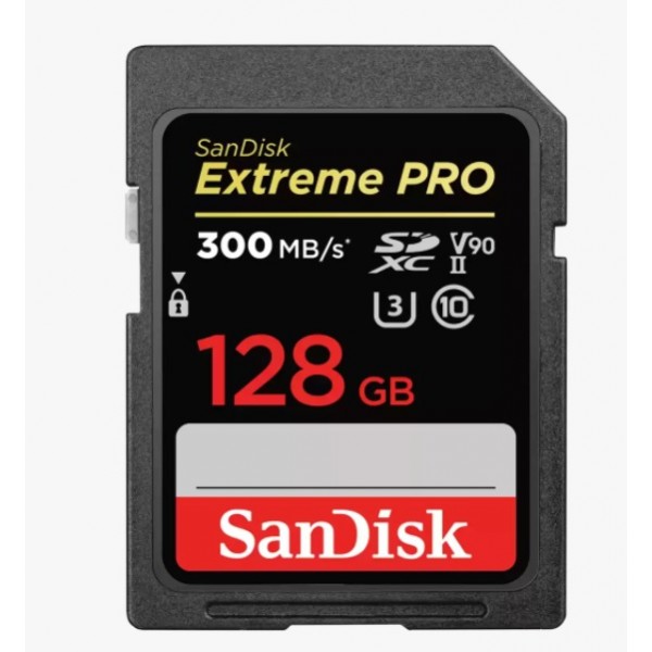 SanDisk SDSDXDK128GGN4IN 128GB Extreme PRO SDXC UHSII Memory Card  Lifetime limited Warranty