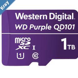 Western Digital WD Purple 1TB MicroSDXC Card 247 25C to 85C Weather  Humidity Resistant for Surveillance IP Cameras mDVRs NVR Dash Cams Drones