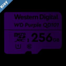 Western Digital WD Purple 256GB MicroSDXC Card 247 25C to 85C Weather  Humidity Resistant for Surveillance IP Cameras mDVRs NVR Dash Cams Drones
