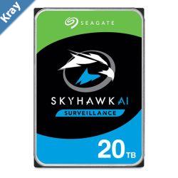 Seagate 20TB 3.5 SkyHawk AI Surveillance SATA 6Gbs HDD 256MB Cache  5 years Limited Warranty