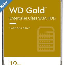 Western Digital Gold 12TB 3.5 Enterprise Class SATA 6 Gbs HDD 7200 RPM Cache Size  256MB 5Year Limited Warranty LS replacement model WD122KRYZ