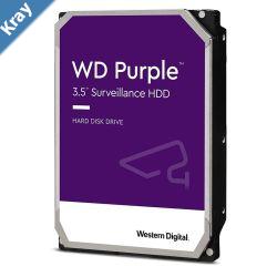Western Digital WD Purple 2TB 3.5 Surveillance HDD 5400RPM 64MB SATA3 145MBs 180TBW 24x7 64 Cameras AV NVR DVR 1.5mil MTBF 3yrs