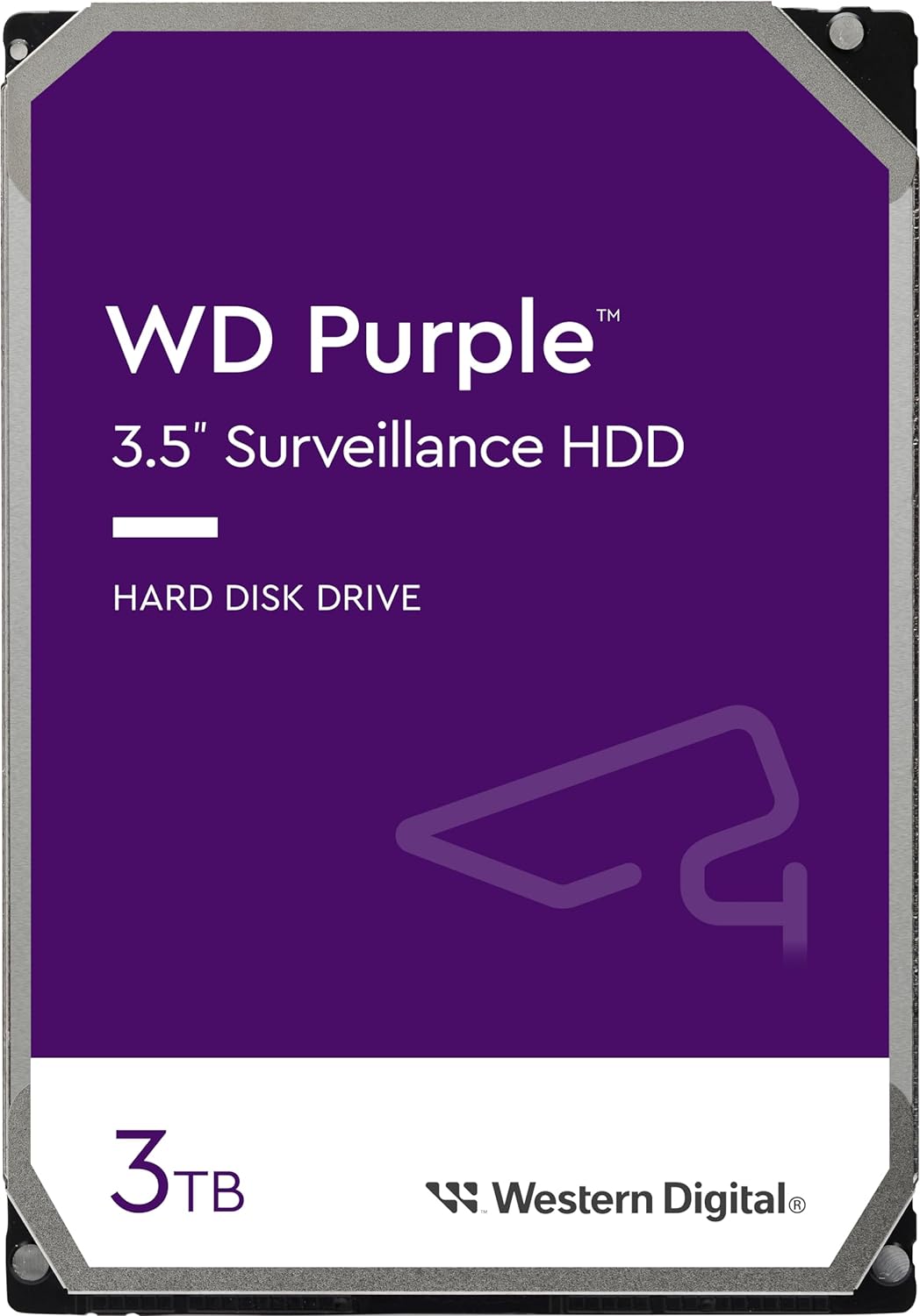 Western Digital WD Purple 3TB 3.5 Surveillance HDD 5400RPM 64MB SATA3