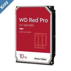 Western Digital WD Red Pro 10TB 3.5 NAS HDD SATA3 7200RPM 256MB Cache 24x7 300TBW 24bays NASware 3.0 CMR Tech 5yrs wty WD100EFBX
