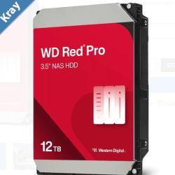 Western Digital WD Red Pro 12TB 3.5 NAS HDD SATA3 7200RPM 256MB Cache 24x7 300TBW 24bays NASware 3.0 CMR Tech 5yrs wty replacement of WD121KFBX