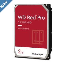 Western Digital WD Red Pro 2TB 3.5 NAS HDD SATA3 7200RPM 64MB Cache 24x7 300TBW 24bays NASware 3.0 CMR Tech 5yrs wty