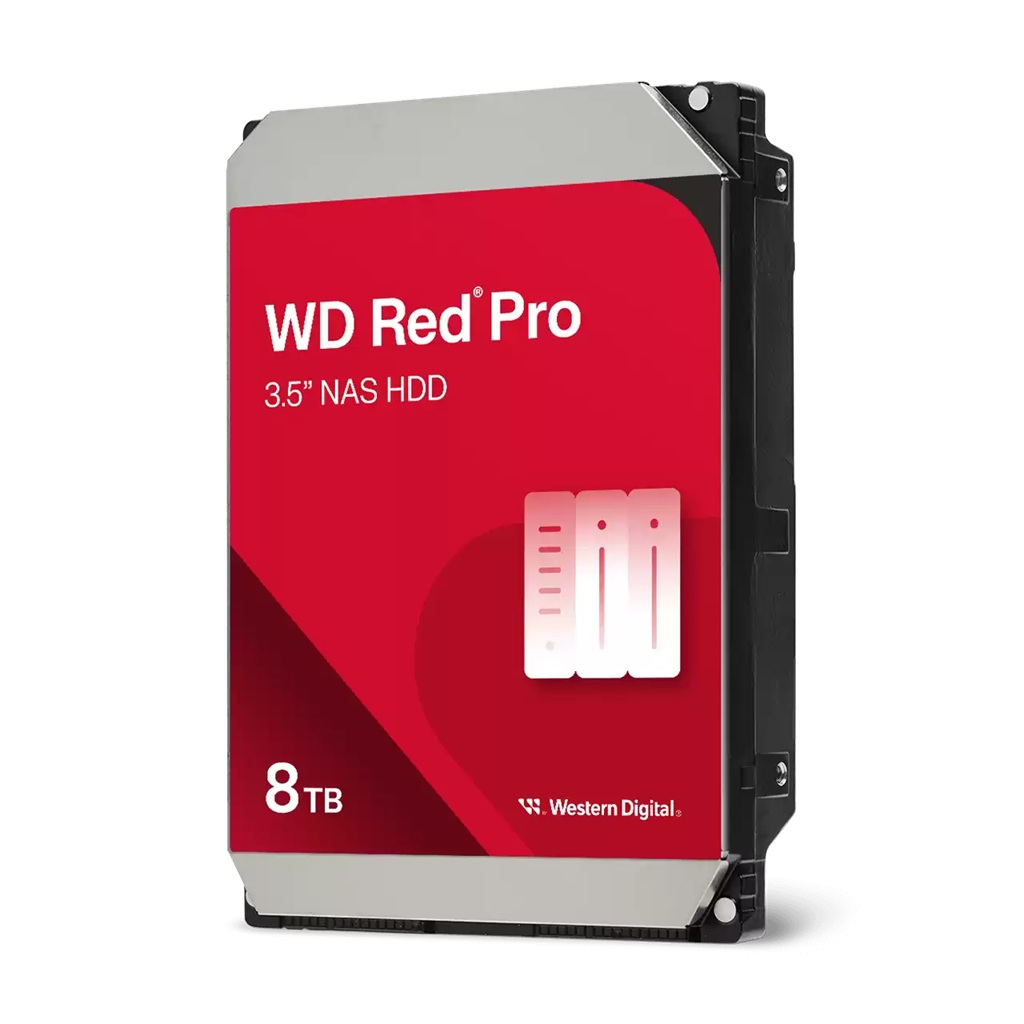 Western Digital WD Red Pro 8TB 3.5 NAS HDD SATA3 7200RPM 256MB Cache 24x7 300TBW 5yrs wty