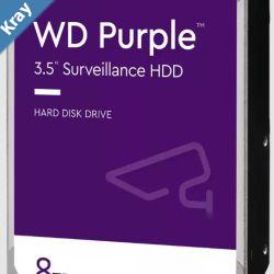 Western Digital WD Purple 8TB 3.5 Surveillance HDD 256MB Cache SATA  3Year Limited Warranty