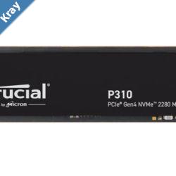 Crucial P310 4TB Gen4 2280 NVMe SSD 71006000 MBs RW 800TBW 1000K1000K IOPS 1.5M hrs MTTF FullDrive Encryption M.2 PCIe4 5yrs CT4000P3SSD8