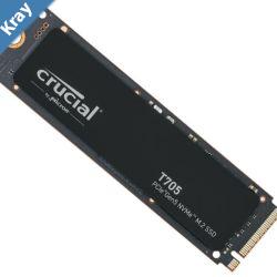 Crucial T705 2TB Gen5 NVMe SSD  1450012700 MBs RW 1200TBW 1550K IOPs 1.5M hrs MTTF DirectStorage for Intel 14th Gen  AMD Ryzen 7000