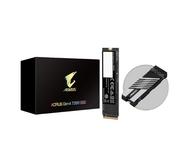 Gigabyte AORUS Gen4 7300 M2 SSD 2TB PCIExpress 4.0 x4 NVMe 1.4 Sequential Read 7300 MBs Sequential Write 6850 MBs