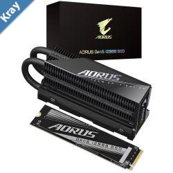 Gigabyte AORUS Gen5 12000 SSD 1TB  PCIe 5.0x4 NVMe 2.0 Interface Sequential Read Speed  up to 11700 MBs Sequential Write speed up to 9500 MBs