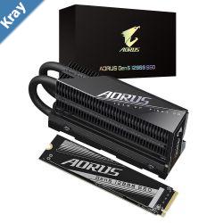 Gigabyte AORUS Gen5 12000 SSD 2TB  PCIe 5.0 x4 NVMe 2.0 Sequential Read Speed  up to 12400 MBs Sequential Write speed up to 11800 MBs