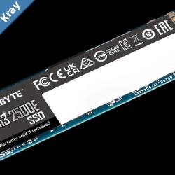 Gigabyte G325E 500G M2 500G PCIe 3.0x4 23001500 MBs 60k240Kl MTBF 1.5m hr Limited 3 years or 240TBW