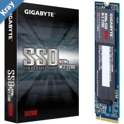 Gigabyte M.2 PCIe NVMe SSD 512GB V2 17001550 MBs 270K340K IOPS 2280 80mm 1.5M hrs MTBF HMB TRIM SMART Solid State Drive 5yrs