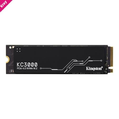 Kingston KC3000 1.024T 1TB PCle 4.0 NVMe M.2 2280 7,000/6,000MB/s Random 4K 800TBW 3D TLC Phison E18 Low Profile Graphene Aluminium Heat Spreader