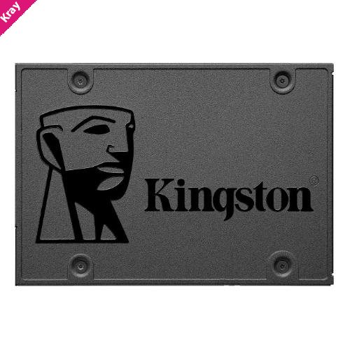 Kingston A400 480GB 2.5' SATA3 6Gb/s SSD - TLC 500/450 MB/s 7mm Solid State Drive 1M hrs MTBF 3yrs