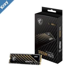 MSI 2TB M470 PCIe 4.0 NVMe M.2 SSD 50004400 MBs ReadWrite PCIE NVMe 1.3 3300 TBW 5 Year Warranty LS
