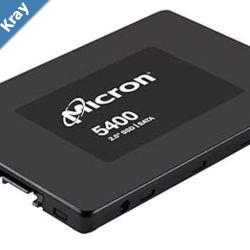Micron 5400 MAX 1.92TB 2.5 SATA Enterprise SSD 540R520W MBs 95K75K IOPS 17520TBW 5DWPD 3M hrs MTTF AES 256bit encryption Server Data Centre 5yrs