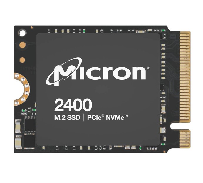 MicronCrucial 2400 1TB M.2 2230 NVMe SSD 45003600 MBs 600K650K 300TBW 2M MTTF AES 256bit for Lenovo Legion Go Valve Steam Deck Asus Rog Ally