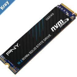 PNY CS2140 1TB NVMe SSD Gen4 3600MBs 3200MBs RW 400TBW 445K550K IOPS 1.5M hrs MTBF TCG Opal Encryption 5yrs