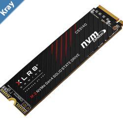 PNY CS3140 4TB NVMe Gen4 SSD for PS5 7500MBs 6850MBs RW 1400TBW 650K700K 2M hrs MTBF 5yrs wty