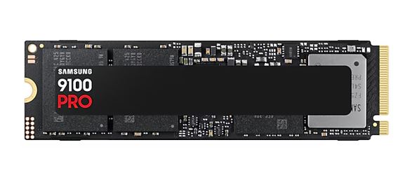 Samsung 9100 PRO 1TB PCIe Gen5 NVMe SSD 14700MBs 13300MBs RW 1850K2600K IOPS 600TBW 1.5M hrs VNAND TLC AES 256bit Encryption 5yr wty