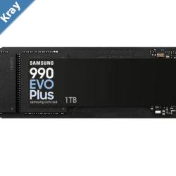 Samsung 990 EVO Plus 1TB PCIe Gen5 NVMe SSD 7150MBs 6300MBs RW 850K1350K IOPS 600TBW 1.5M hrs VNAND TLC AES 256bit Encryption 5yr wty
