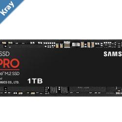 Samsung 990 Pro 1TB Gen4 NVMe SSD 7450MBs 6900MBs RW 1550K1200K IOPS 600TBW 1.5M Hrs MTBF for PS5 5yrs Wty