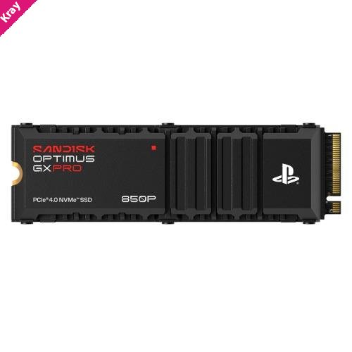 SANDISK Optimus GX PRO 850P NVMe™ SSD for PS5® consoles - 1TB, Read 7,200MB/s Write 6,600MB/s, 5 Yr Warranty