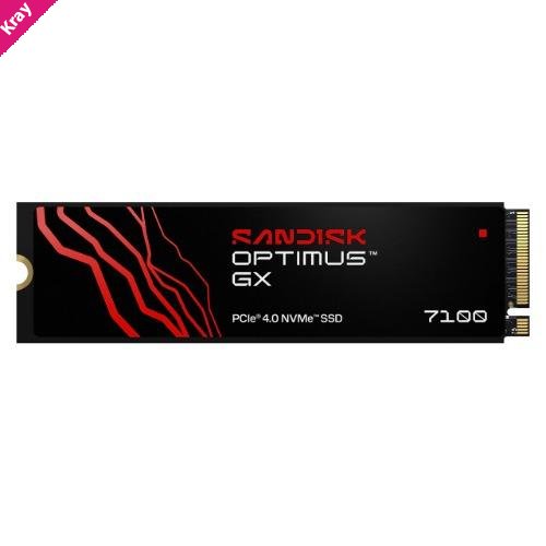 SANDISK Optimus™ GX 7100 PCIe® 4.0 NVMe™ SSD, 2TB, Read 7,250MB/s Write 6,900MB/s, 5 Yr Warranty
