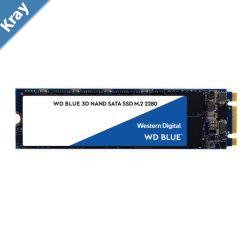 Western Digital WD Blue 500GB M.2 SATA SSD 560R530W MBs 95K84K IOPS 200TBW 1.75M hrs MTTF 3D NAND 7mm 5yrs Wty
