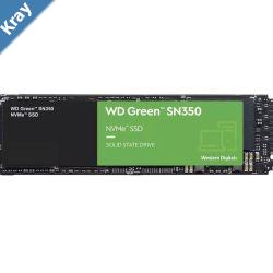 Western Digital WD Green SN350 2TB M.2 NVMe SSD 3200MBs 3000MBs RW 340K380K IOPS1M hrs MTTF 3yrs wty