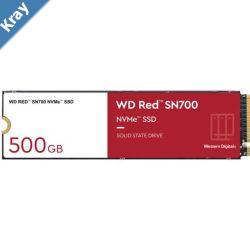 Western Digital WD Red SN700 500GB NVMe NAS SSD 3430MBs 2600MBs RW 1000TBW 420K515K IOPS M.2 Gen3x4 1.75M hrs MTBF 5yrs wty