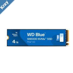 Western Digital WD Blue SN5000 NVMe 4TB SSD 2.5 M.2 2280 5500MBs R 5000MBs W 690K IOPS R  900K IOPS W PCIe Gen4 x4 5Y Warranty
